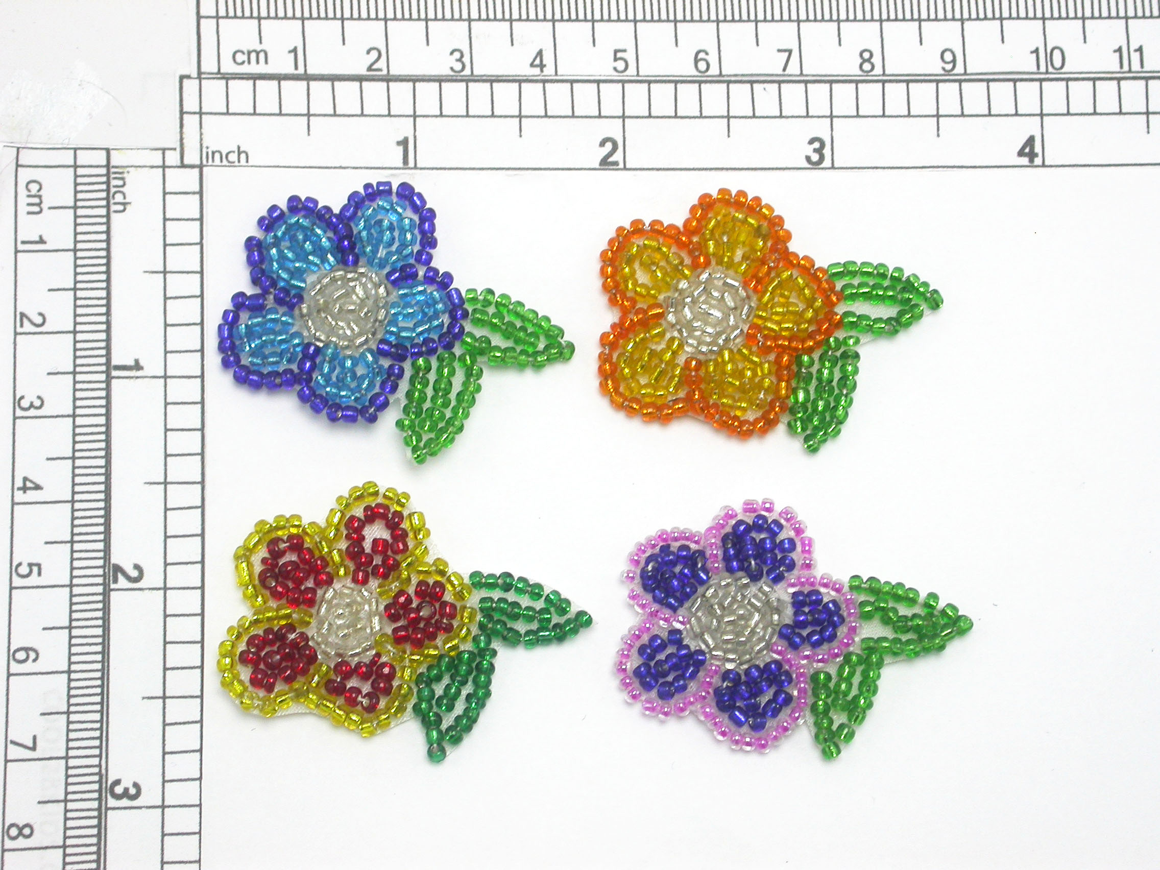 Seed Bead Flower - Patchwork Panda Trims